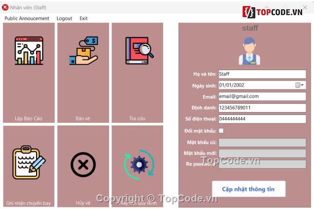 quản lý vé máy bay,vé máy bay,quản lý và đặt vé